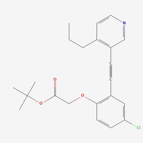 tert-butyl 2-[4-chloro-2-[2-(4-propylpyridin-3-yl)ethynyl]phenoxy]acetate (CAS: 1240287-13-1) - Related Chemical Product