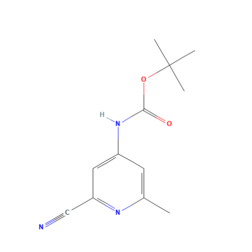 tert-butyl N-(2-cyano-6-methylpyridin-4-yl)carbamate (CAS: 1266335-91-4) - Related Chemical Product