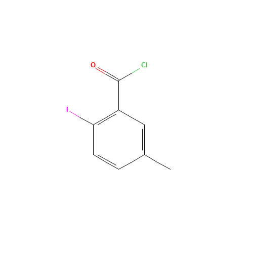 2-iodo-5-methylbenzoyl chloride (CAS: 52107-96-7) - Chemical Structure and Molecular Formula 