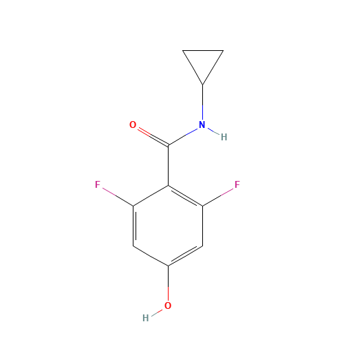 N-cyclopropyl-2,6-difluoro-4-hydroxybenzamide (CAS: 1402555-50-3) - Related Chemical Product