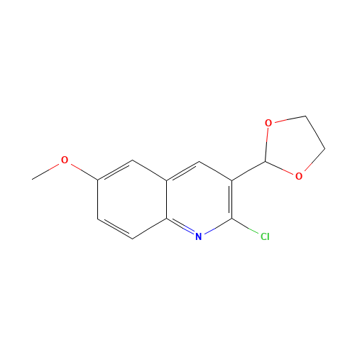 2-chloro-3-(1,3-dioxolan-2-yl)-6-methoxyquinoline (CAS: 773094-74-9) - Related Chemical Product