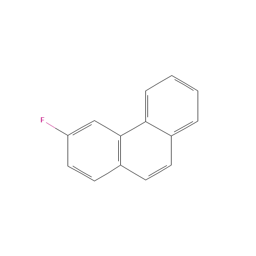 3-fluorophenanthrene (CAS: 440-40-4) - Chemical Structure and Molecular Formula 
