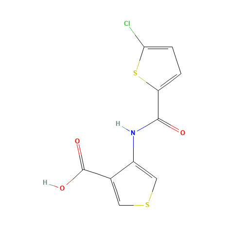 4-[(5-chlorothiophene-2-carbonyl)amino]thiophene-3-carboxylic acid (CAS: 929214-73-3) - Related Chemical Product