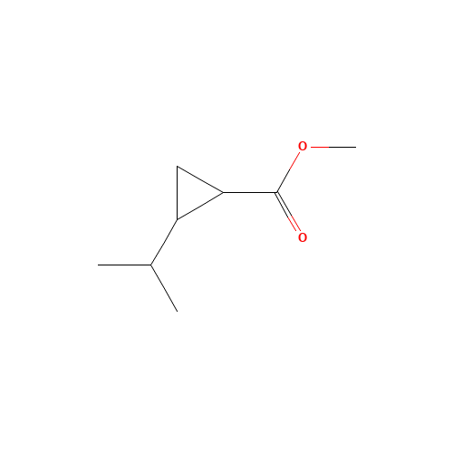 methyl 2-propan-2-ylcyclopropane-1-carboxylate (CAS: 921602-79-1) - Chemical Structure and Molecular Formula 