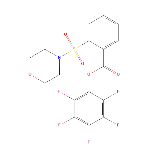 (2,3,4,5,6-pentafluorophenyl) 2-morpholin-4-ylsulfonylbenzoate (CAS: 950603-27-7) - Related Chemical Product