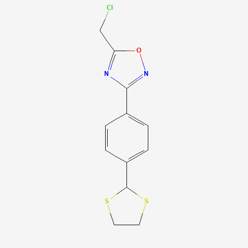 5-(chloromethyl)-3-[4-(1,3-dithiolan-2-yl)phenyl]-1,2,4-oxadiazole (CAS: 287197-10-8) - Related Chemical Product