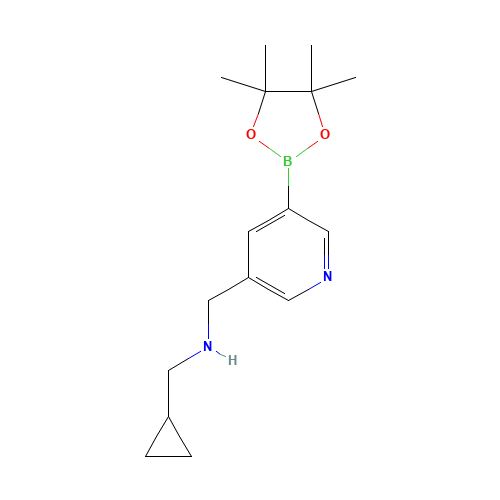 1-cyclopropyl-N-[[5-(4,4,5,5-tetramethyl-1,3,2-dioxaborolan-2-yl)pyridin-3-yl]methyl]methanamine (CAS: 919347-13-0) - Related Chemical Product