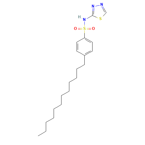 4-dodecyl-N-(1,3,4-thiadiazol-2-yl)benzenesulfonamide (CAS: 1191951-57-1) - Related Chemical Product