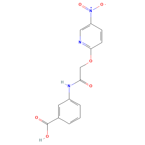 3-[[2-(5-nitropyridin-2-yl)oxyacetyl]amino]benzoic acid (CAS: 649774-15-2) - Related Chemical Product