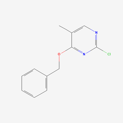 2-chloro-5-methyl-4-phenylmethoxypyrimidine (CAS: 1366240-68-7) - Chemical Structure and Molecular Formula 