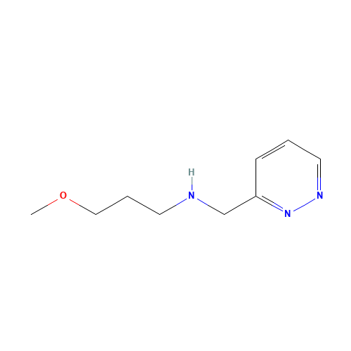3-methoxy-N-(pyridazin-3-ylmethyl)propan-1-amine (CAS: 1269615-29-3) - Chemical Structure and Molecular Formula 