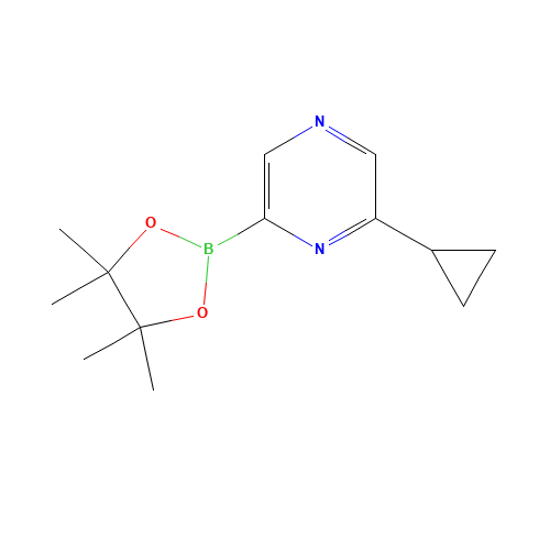 2-cyclopropyl-6-(4,4,5,5-tetramethyl-1,3,2-dioxaborolan-2-yl)pyrazine (CAS: 1412905-41-9) - Related Chemical Product