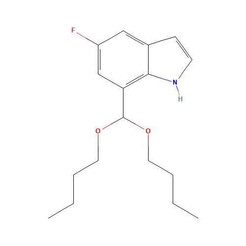 7-(dibutoxymethyl)-5-fluoro-1H-indole (CAS: 1021910-38-2) - Related Chemical Product