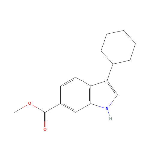 methyl 3-cyclohexyl-1H-indole-6-carboxylate (CAS: 494799-18-7) - Related Chemical Product