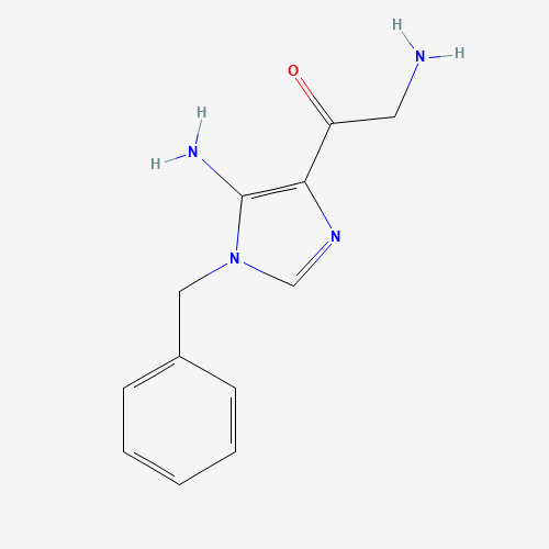 2-amino-1-(5-amino-1-benzylimidazol-4-yl)ethanone (CAS: 71222-43-0) - Chemical Structure and Molecular Formula 