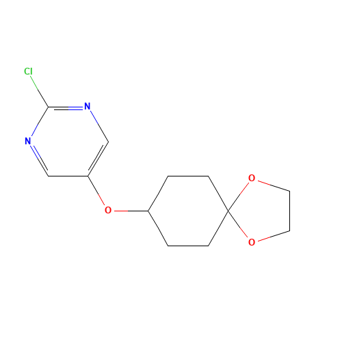 2-chloro-5-(1,4-dioxaspiro[4.5]decan-8-yloxy)pyrimidine (CAS: 1314391-25-7) - Related Chemical Product