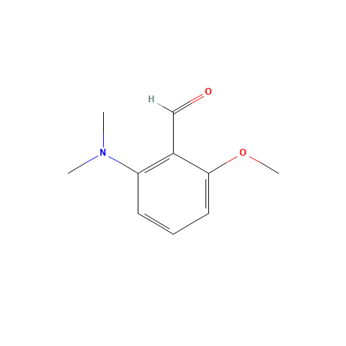 2-(dimethylamino)-6-methoxybenzaldehyde (CAS: 1197156-26-5) - Chemical Structure and Molecular Formula 