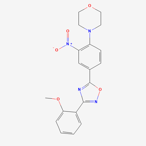 4-[4-[3-(2-methoxyphenyl)-1,2,4-oxadiazol-5-yl]-2-nitrophenyl]morpholine (CAS: 931962-16-2) - Related Chemical Product