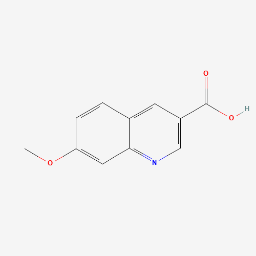 7-methoxyquinoline-3-carboxylic acid (CAS: 474659-26-2) - Chemical Structure and Molecular Formula 