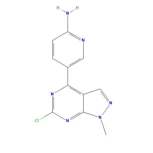 5-(6-chloro-1-methylpyrazolo[3,4-d]pyrimidin-4-yl)pyridin-2-amine (CAS: 1292902-32-9) - Related Chemical Product