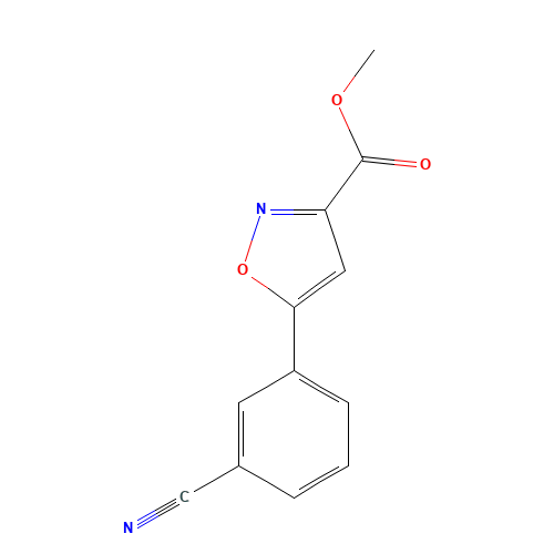 methyl 5-(3-cyanophenyl)-1,2-oxazole-3-carboxylate (CAS: 956360-06-8) - Related Chemical Product