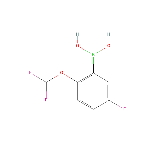 [2-(difluoromethoxy)-5-fluorophenyl]boronic acid (CAS: 958451-71-3) - Related Chemical Product