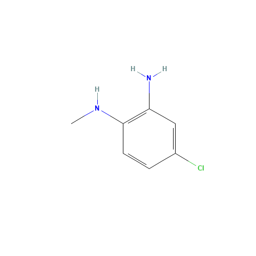 4-chloro-1-N-methylbenzene-1,2-diamine (CAS: 59681-66-2) - Chemical Structure and Molecular Formula 