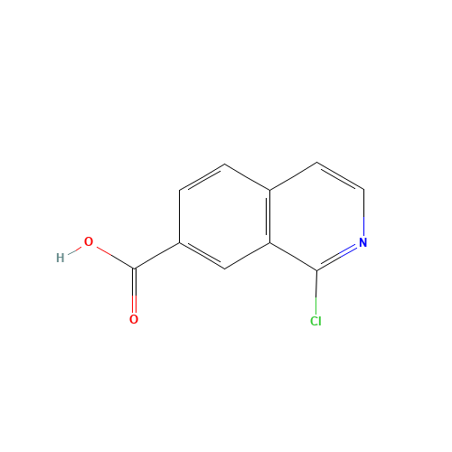 1-chloroisoquinoline-7-carboxylic acid (CAS: 730971-21-8) - Chemical Structure and Molecular Formula 