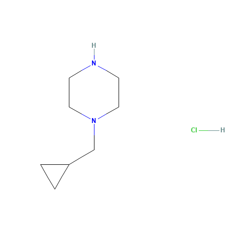 1-(cyclopropylmethyl)piperazine;hydrochloride (CAS: 510725-51-6) - Chemical Structure and Molecular Formula 