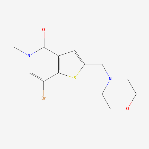 7-bromo-5-methyl-2-[(3-methylmorpholin-4-yl)methyl]thieno[3,2-c]pyridin-4-one (CAS: 1610520-57-4) - Related Chemical Product