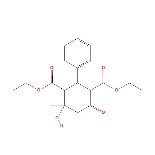 diethyl 4-hydroxy-4-methyl-6-oxo-2-phenylcyclohexane-1,3-dicarboxylate (CAS: 17572-39-3) - Related Chemical Product