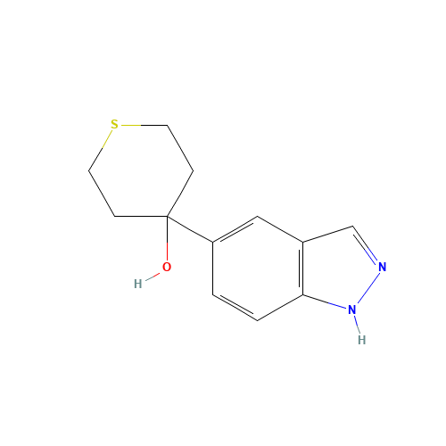 4-(1H-indazol-5-yl)thian-4-ol (CAS: 885272-66-2) - Related Chemical Product