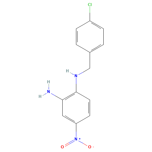 1-N-[(4-chlorophenyl)methyl]-4-nitrobenzene-1,2-diamine (CAS: 27099-29-2) - Related Chemical Product