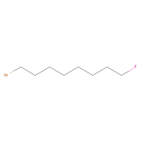 1-bromo-8-fluorooctane (CAS: 593-12-4) - Chemical Structure and Molecular Formula 