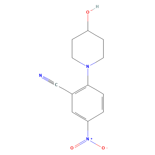 2-(4-hydroxypiperidin-1-yl)-5-nitrobenzonitrile (CAS: 288251-79-6) - Related Chemical Product