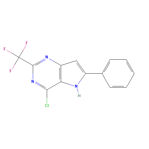 4-chloro-6-phenyl-2-(trifluoromethyl)-5H-pyrrolo[3,2-d]pyrimidine (CAS: 237435-54-0) - Related Chemical Product