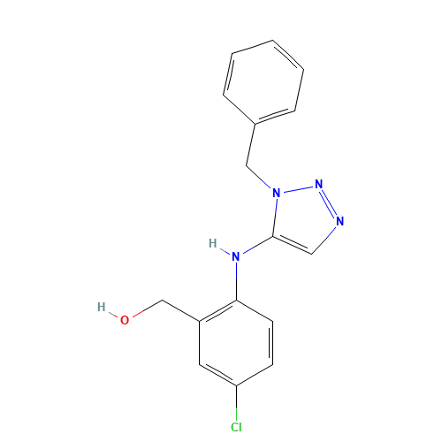[2-[(3-benzyltriazol-4-yl)amino]-5-chlorophenyl]methanol (CAS: 1611444-58-6) - Related Chemical Product
