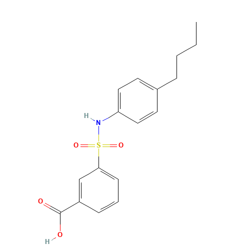 3-[(4-butylphenyl)sulfamoyl]benzoic acid (CAS: 377769-55-6) - Related Chemical Product