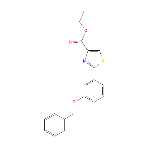 ethyl 2-(3-phenylmethoxyphenyl)-1,3-thiazole-4-carboxylate (CAS: 885278-60-4) - Related Chemical Product