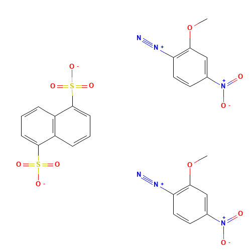 2-methoxy-4-nitrobenzenediazonium;naphthalene-1,5-disulfonate (CAS: 61925-55-1) - Related Chemical Product