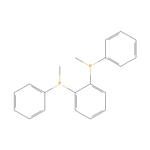 methyl-[2-[methyl(phenyl)phosphanyl]phenyl]-phenylphosphane (CAS: 72150-63-1) - Chemical Structure and Molecular Formula 