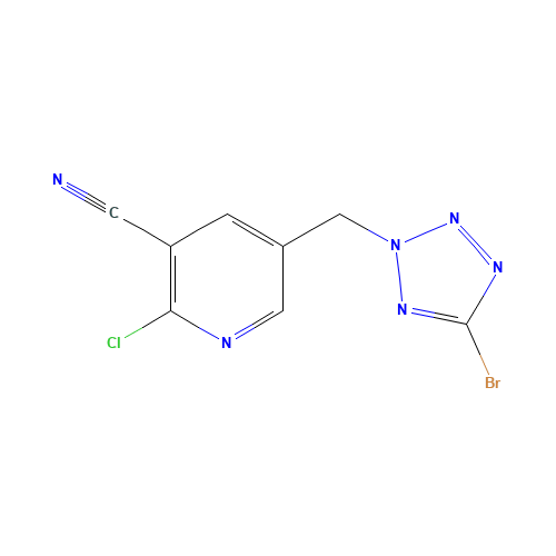 5-[(5-bromotetrazol-2-yl)methyl]-2-chloropyridine-3-carbonitrile (CAS: 1428870-78-3) - Related Chemical Product