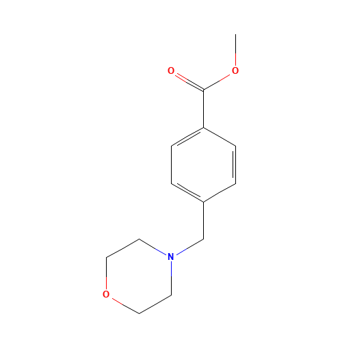 methyl 4-(morpholin-4-ylmethyl)benzoate (CAS: 68453-56-5) - Chemical Structure and Molecular Formula 
