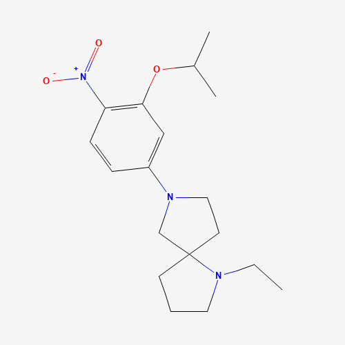 1-ethyl-7-(4-nitro-3-propan-2-yloxyphenyl)-1,7-diazaspiro[4.4]nonane (CAS: 1462951-18-3) - Related Chemical Product