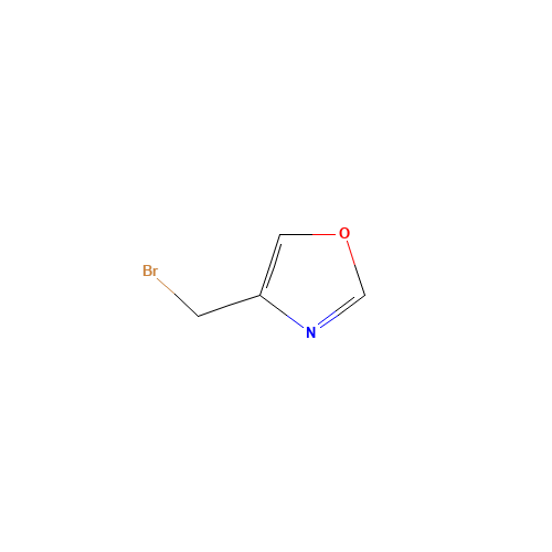 4-(bromomethyl)-1,3-oxazole (CAS: 1065073-37-1) - Chemical Structure and Molecular Formula 