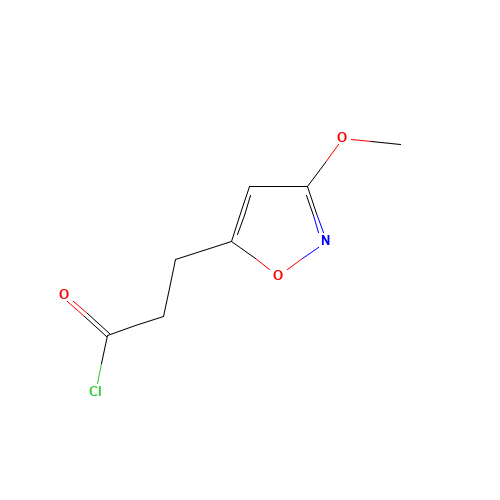 3-(3-methoxy-1,2-oxazol-5-yl)propanoyl chloride (CAS: 1243092-55-8) - Related Chemical Product