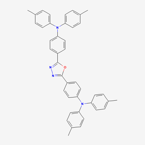 4-methyl-N-[4-[5-[4-(4-methyl-N-(4-methylphenyl)anilino)phenyl]-1,3,4-oxadiazol-2-yl]phenyl]-N-(4-methylphenyl)aniline (CAS: 104989-09-5) - Related Chemical Product