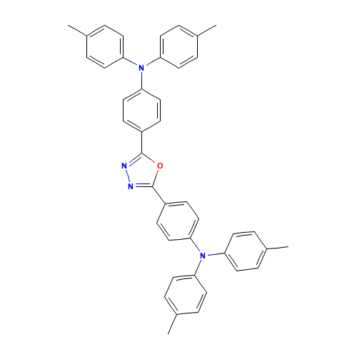 4-methyl-N-[4-[5-[4-(4-methyl-N-(4-methylphenyl)anilino)phenyl]-1,3,4-oxadiazol-2-yl]phenyl]-N-(4-methylphenyl)aniline (CAS: 104989-09-5) - Related Chemical Product