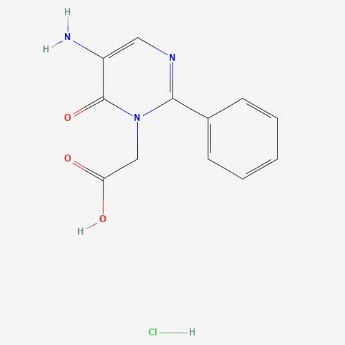 2-(5-amino-6-oxo-2-phenylpyrimidin-1-yl)acetic acid;hydrochloride (CAS: 439910-97-1) - Related Chemical Product