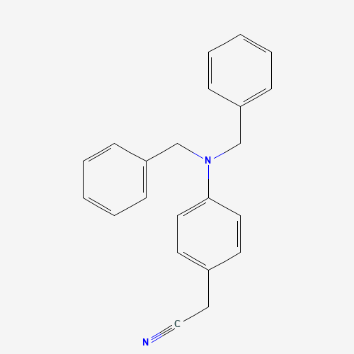 2-[4-(dibenzylamino)phenyl]acetonitrile (CAS: 211315-24-1) - Chemical Structure and Molecular Formula 
